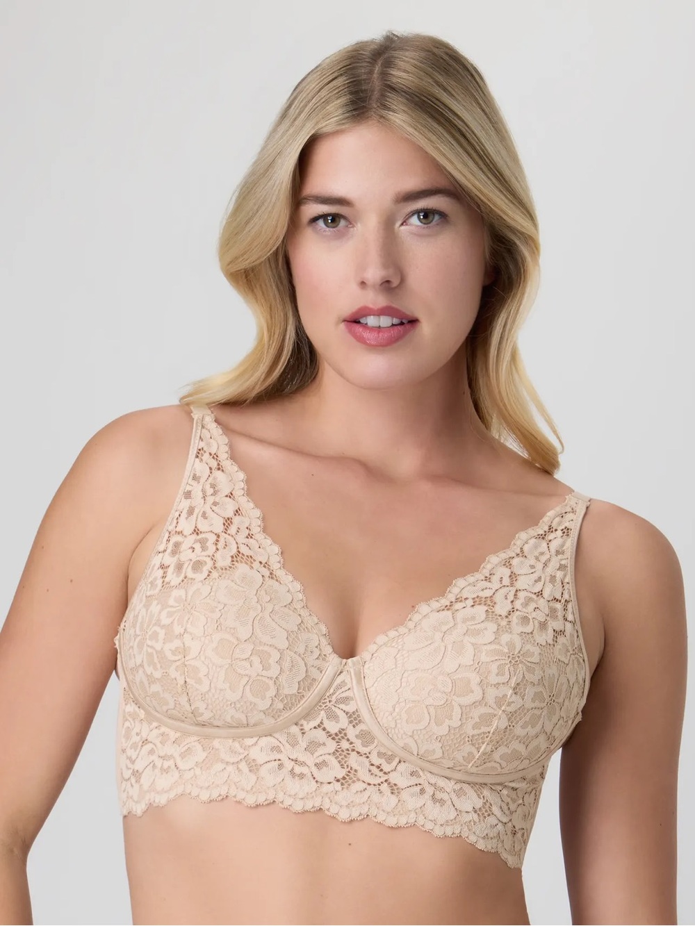 Maidenform Lightly Lined Convertible Lace Bralette DM1188 Size 34D